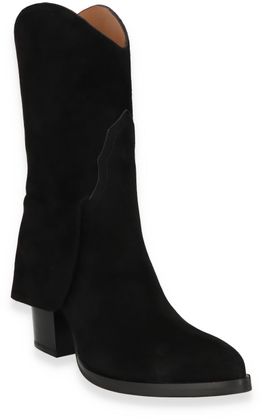 Phillip Hardy Damen-Western Boots aus Leder 107002000017 (Schwarz)