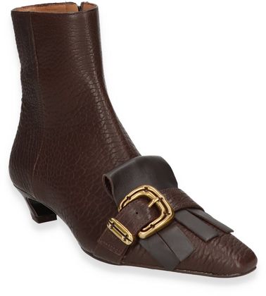 Phillip Hardy Damen-Stiefeletten aus Leder 106201000009 (Dunkelbraun)