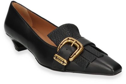 Phillip Hardy Damen-Pumps aus Leder 121001000015 (Schwarz)