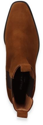 Phillip Hardy Damen-Chelsea Boots aus Leder 105222000005 (Mittelbraun)