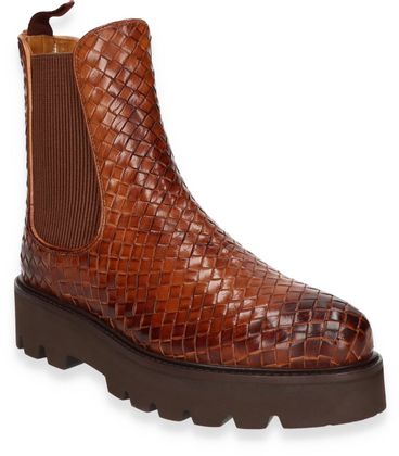 Melvin & Hamilton LEONIE Chelsea-Boots für Damen aus Leder 102220000000 (Mittelbraun)