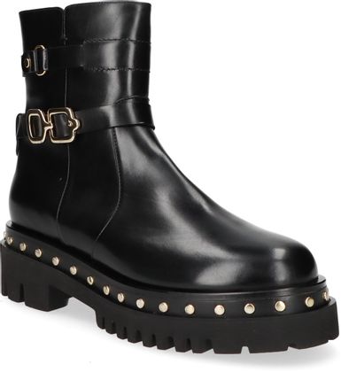 Trumans Boots für Damen aus Leder 102001000146 (Schwarz)