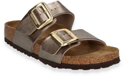 Birkenstock SYDNEY CUSHION BUCKLE Damen-Pantoletten 591221000001 (Bronze)