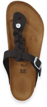 Birkenstock GIZEH BRAIDED Damen-Zehentrenner 591001995952 (Schwarz)
