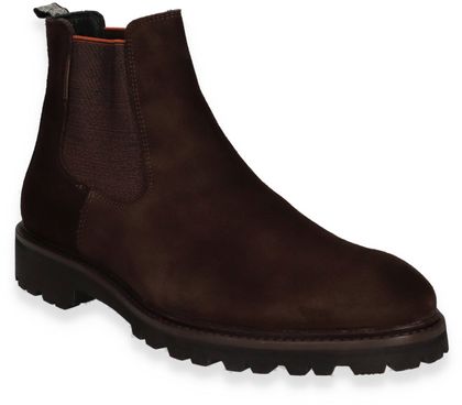 Floris van Bommel Herren-Chelsea Boots aus Leder 213202000023 (Dunkelbraun)