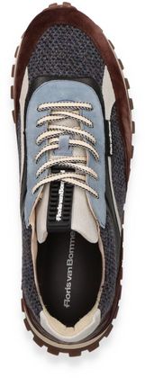 Floris van Bommel Herren-Sneaker aus Leder 244282000006 (Braun/Bunt)