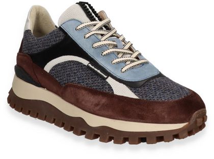 Floris van Bommel Herren-Sneaker aus Leder 244282000006 (Braun/Bunt)