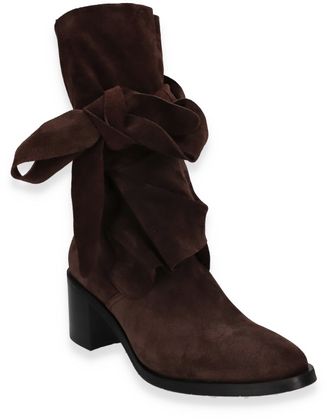 Donna Carolina ZERO5 SASH Damen-Stiefeletten aus Leder 106202000015 (Dunkelbraun)