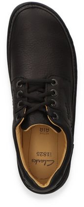 Clarks NATURE THREE Herren-Schnürschuhe aus Leder (Schwarz)