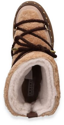 INUIKII CURLY ROCK Damen-Boots mit Warmfutter 192227000001 (Mittelbraun)