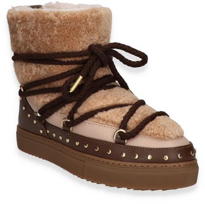 INUIKII CURLY ROCK Damen-Boots mit Warmfutter 192227000001 (Mittelbraun)