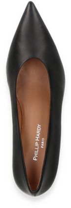 Phillip Hardy Damen-Pumps aus Leder 121001000016 (Schwarz)