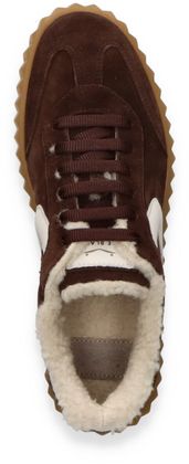 Voile Blanche INES FUR Damen-Sneaker 193202000009 (Dunkelbraun)