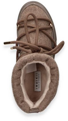 INUIKII FELT WEDGE Damen-Boots mit Warmfutter 192402000012 (Dunkelgrau)