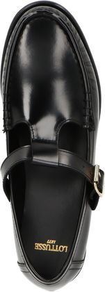 Lottusse LARA Damen-Slipper aus Leder 100001000076 (Schwarz)