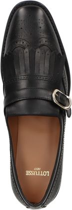 Lottusse DEIA Damen-Slipper aus Leder 100001000075 (Schwarz)