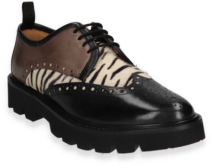 Melvin & Hamilton SELINA Damen-Schnürschuhe aus Leder 101081000008 (Schwarz/Bunt)