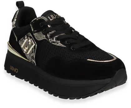 LIU JO MAXI WONDER Damen-Sneaker 101002000043 (Schwarz/Gold)