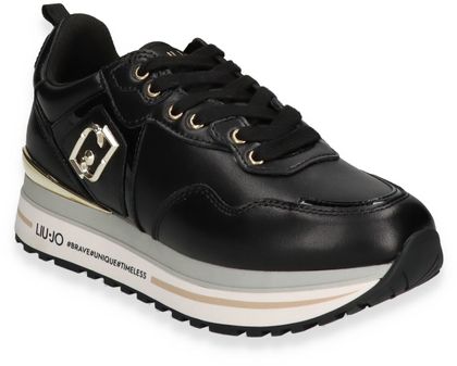 LIU JO MAXI WONDER Damen-Sneaker 101001000048 (Schwarz/Gold)