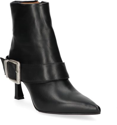 Phillip Hardy Damen-Stiefeletten aus Leder 106001000087 (Schwarz)