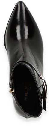 Phillip Hardy KARA Damen-Stiefeletten aus Leder 106003000004 (Schwarz)