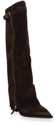 Phillip Hardy Damen-Western Boots aus Leder 107202000013 (Dunkelbraun)