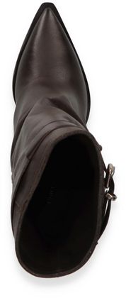 Phillip Hardy Damen-Western Boots aus Leder 107201000004 (Dunkelbraun)