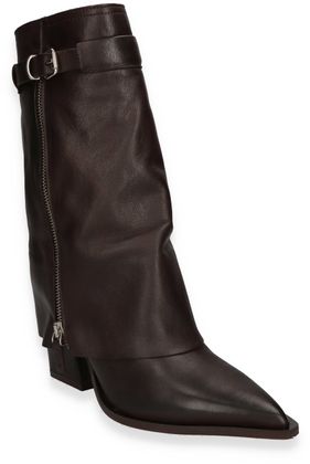 Phillip Hardy Damen-Western Boots aus Leder 107201000004 (Dunkelbraun)