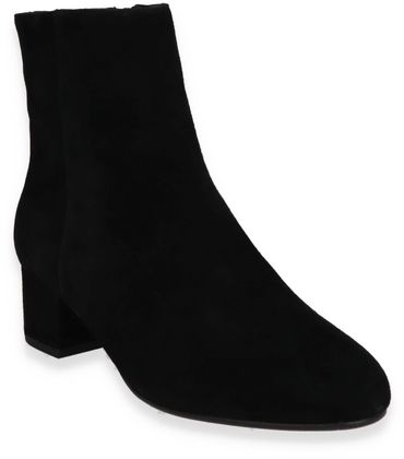 DI LAURO Damen-Stiefeletten aus Leder 106002000044 (Schwarz)