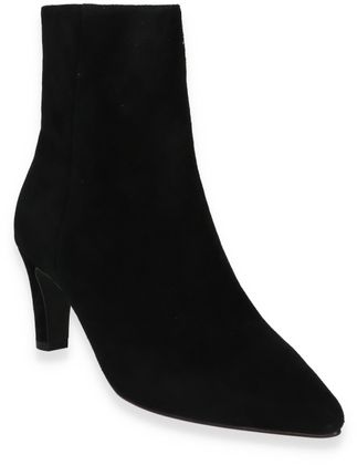 DI LAURO Damen-Stiefeletten aus Leder 106002000045 (Schwarz)