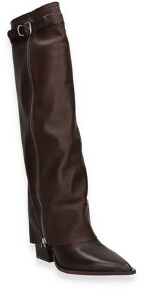 Phillip Hardy Damen-Western Boots aus Leder 107201000003 (Dunkelbraun)