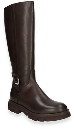 Phillip Hardy Damen-Stiefel aus Leder 195201000007 (Dunkelbraun)