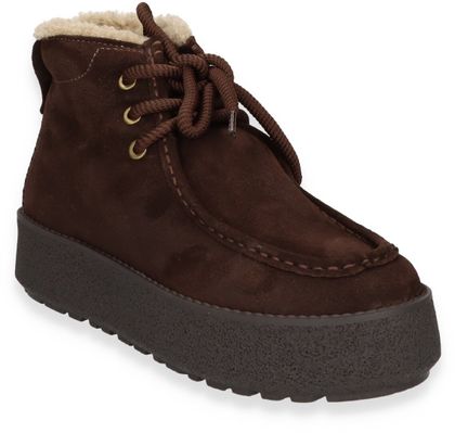 Marc O'Polo Damen-Schnürboots 192202000012 (Dunkelbraun)