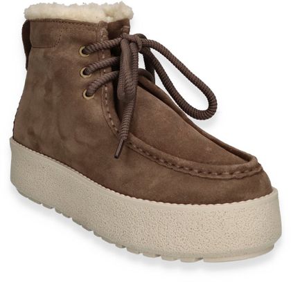 Marc O'Polo Damen-Schnürboots 192222000062 (Hellbraun)