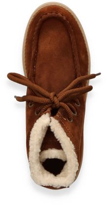 Marc O'Polo Damen-Schnürboots 192222000063 (Hellbraun)