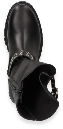 Shirley Mae Damen-Boots aus Leder 102001000163 (Schwarz)
