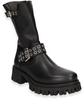 Shirley Mae Damen-Boots aus Leder 102001000163 (Schwarz)