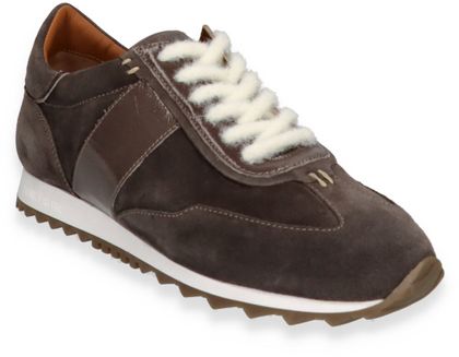 Donna Carolina LIGHT NAOMI Damen-Sneaker aus Leder 101402000017 (Dunkelgrau)