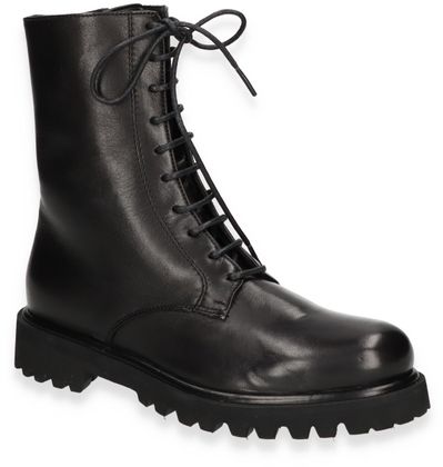 Konstantin Starke Damen-Schnürboots aus Leder 102001000041 (Schwarz)