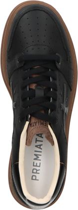 Premiata QUINN Herren-Sneaker aus Leder 244001000099 (Schwarz)