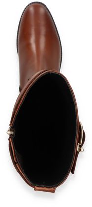 Phillip Hardy Damen-Stiefel aus Leder 195221000012 (Mittelbraun)