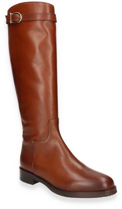Phillip Hardy Damen-Stiefel aus Leder 195221000012 (Mittelbraun)