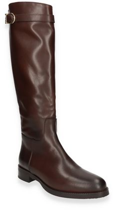 Phillip Hardy Damen-Stiefel aus Leder 195201000004 (Dunkelbraun)