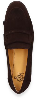 Trumans Damen-Slipper aus Leder 110202000007 (Dunkelbraun)