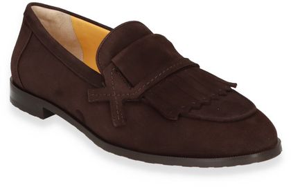 Trumans Damen-Slipper aus Leder 110202000007 (Dunkelbraun)