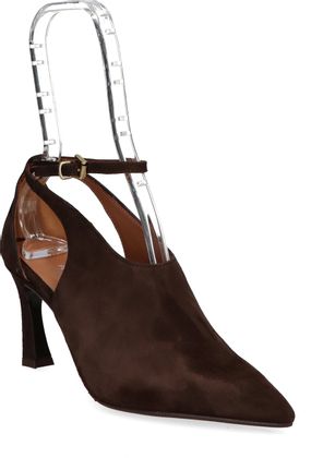 Phillip Hardy Damen-Pumps aus Leder 122202000001 (Braun)