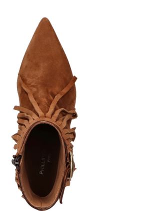 Phillip Hardy Damen-Stiefeletten aus Leder 106222000016 (Braun)
