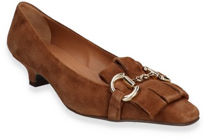 Phillip Hardy Damen-Pumps aus Leder 120222000000 (Mittelbraun)