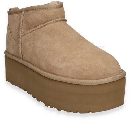 UGG CLASSIC ULTRA MINI PLATFORM Damen-Boots mit Warmfutter 192302000009 (Beige)