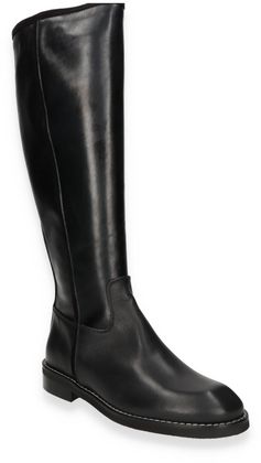 Donna Carolina Damen-Stiefel aus Leder 190001000017 (Schwarz)